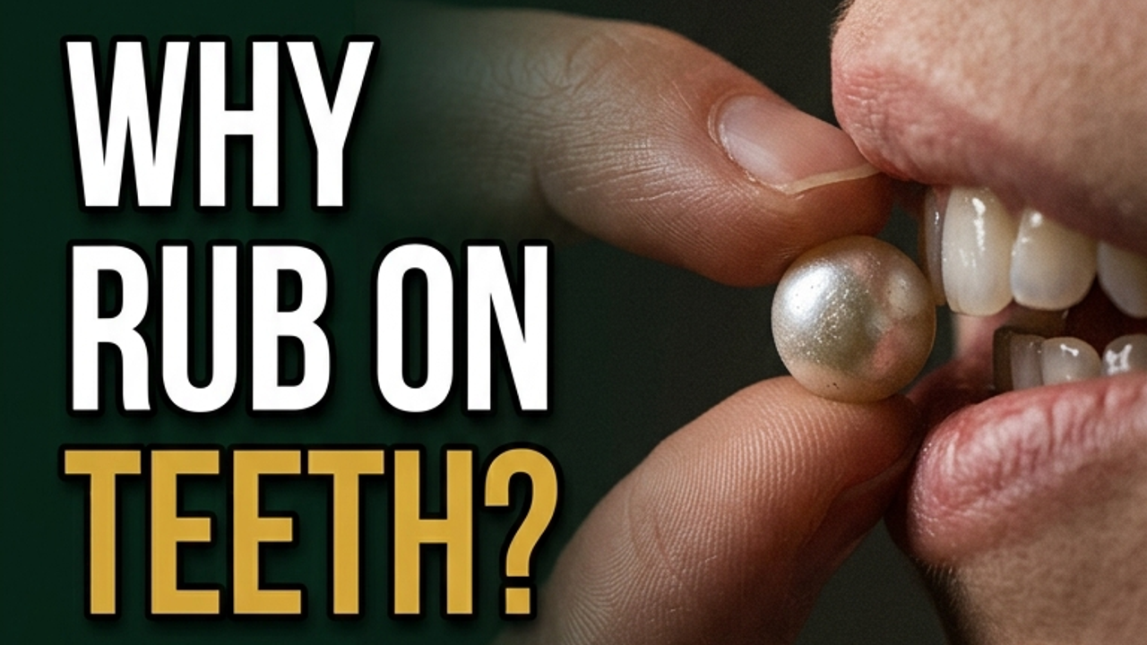 Rub Your Pearl on Your Teeth
