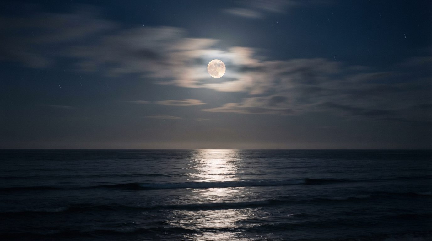 Clouds Crossing the Moon