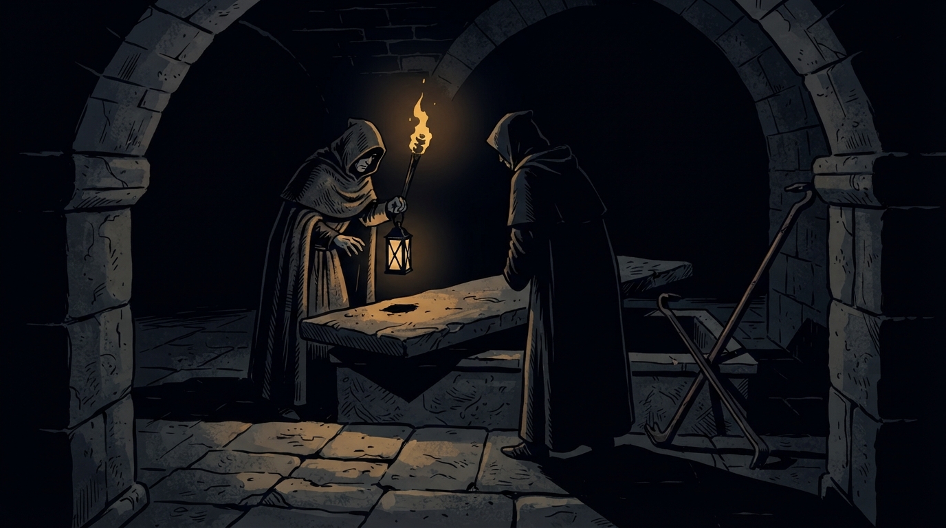 A king's corpse, seized for debt