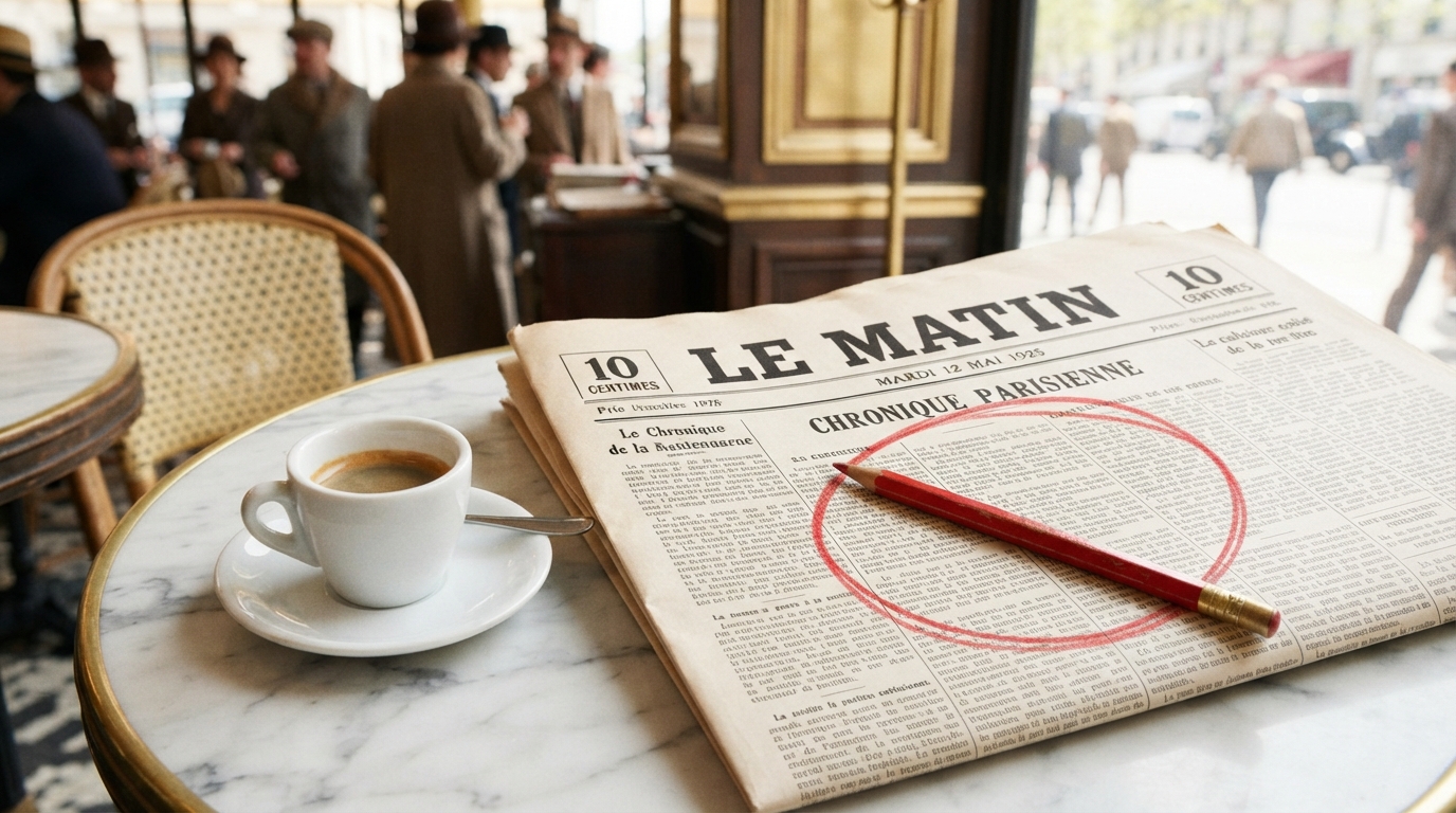 He read it in the paper