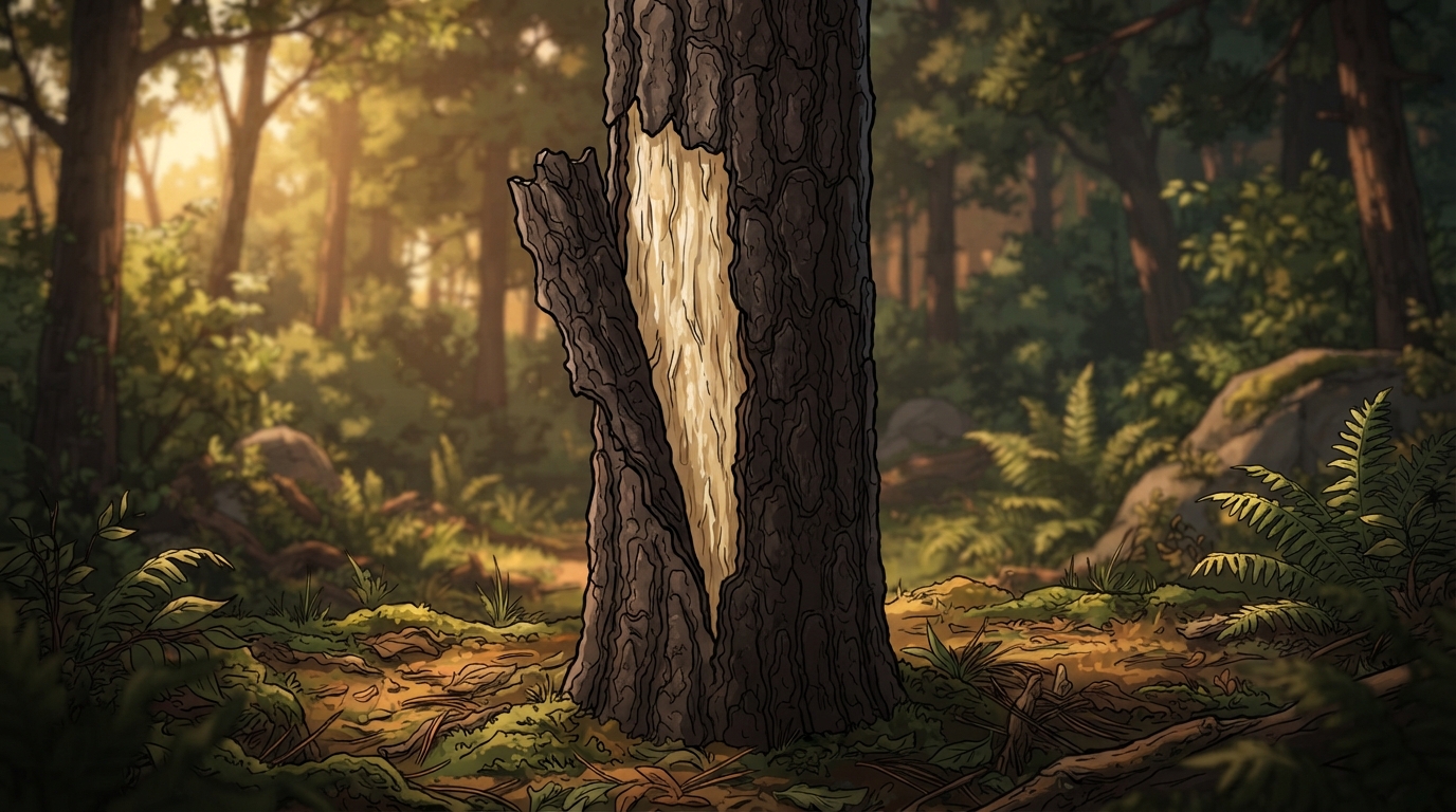 From the inside of a tree