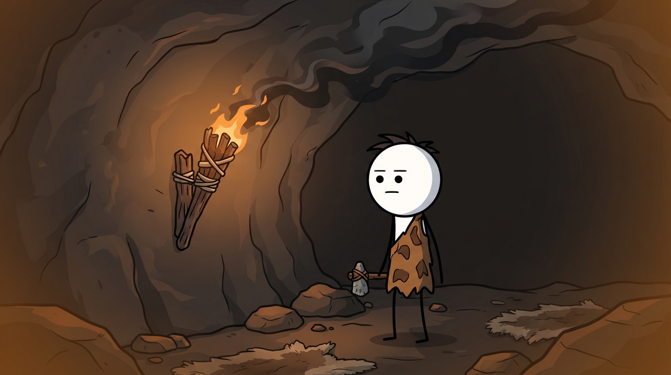 Torches: about forty minutes