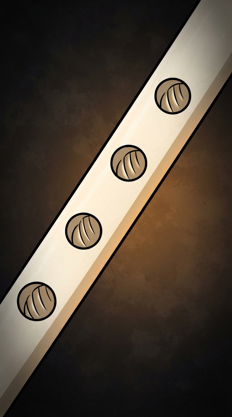 A tool with four holes