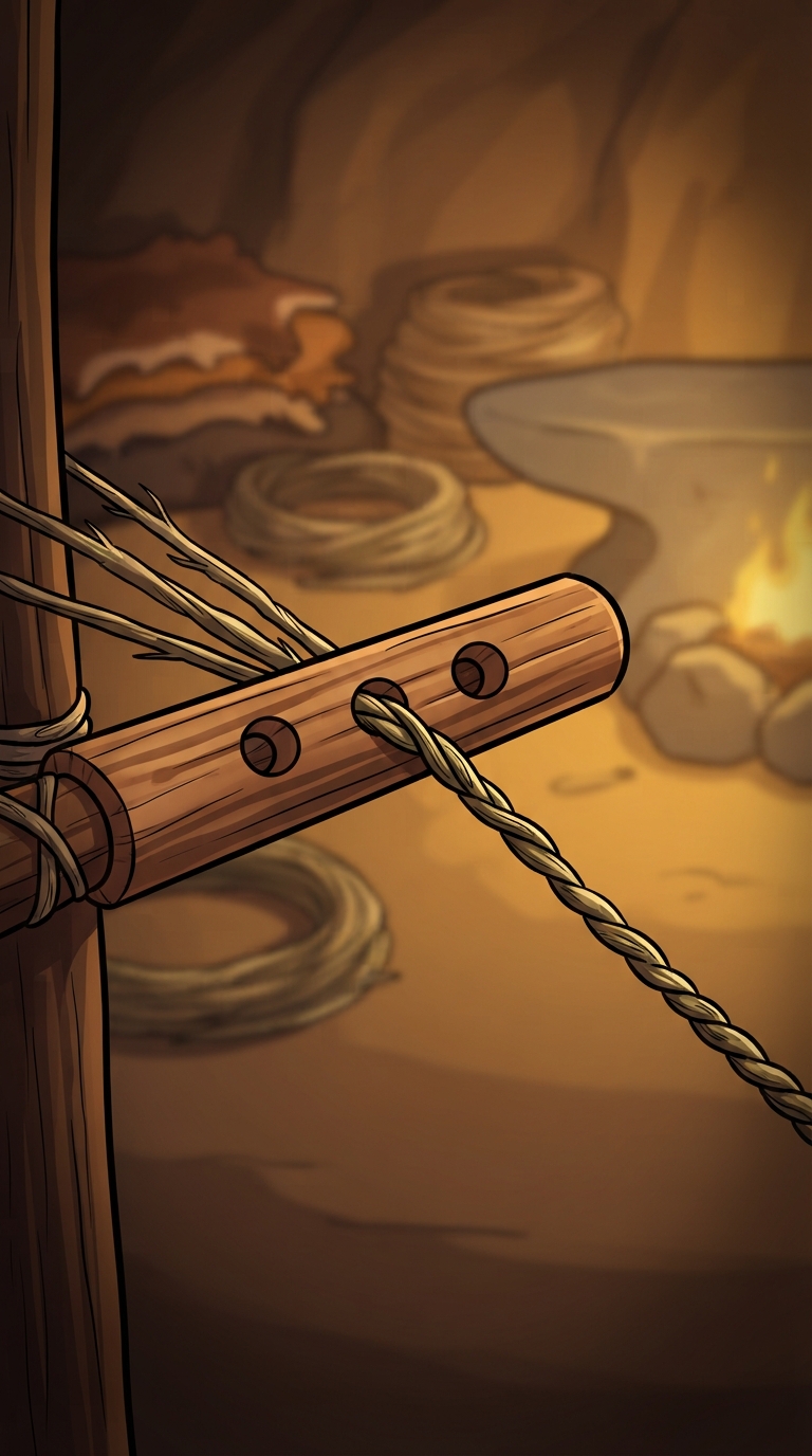 A rope-making machine