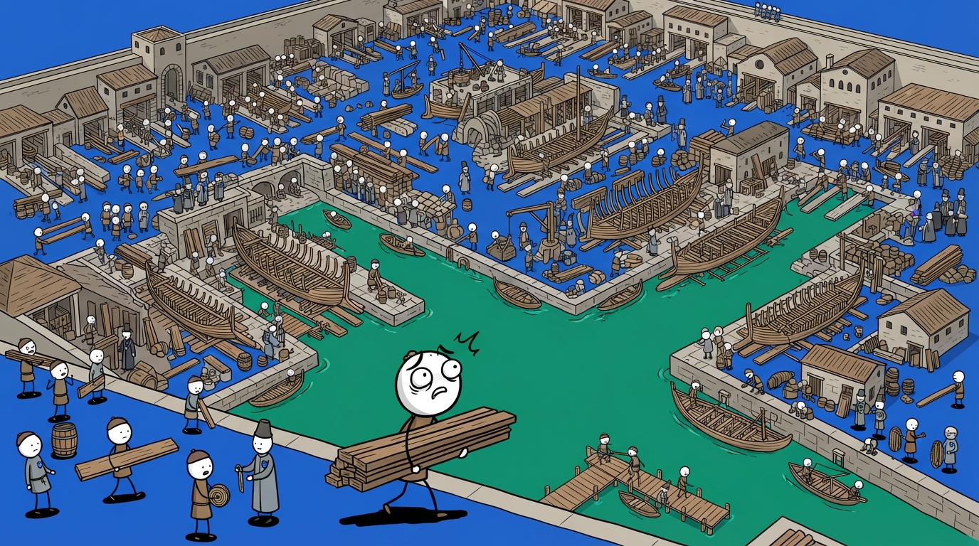 Your Life at Every Rank of a Venetian Arsenal Shipwright