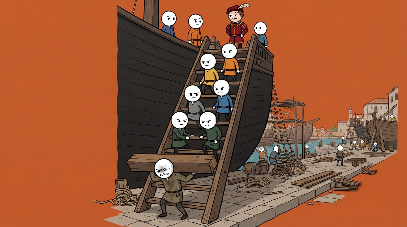Your Life at Every Rank of a Venetian Arsenal Shipwright