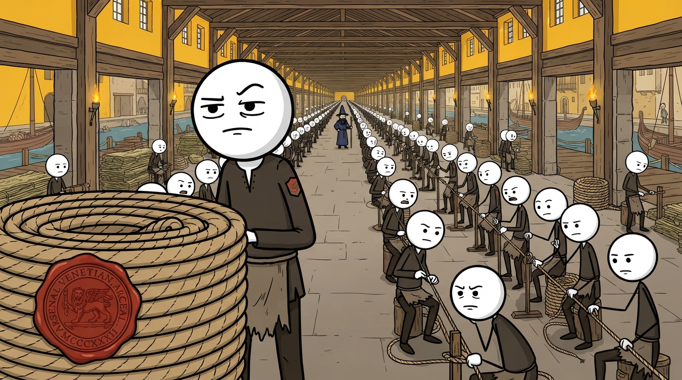 Your Life at Every Rank of a Venetian Arsenal Shipwright