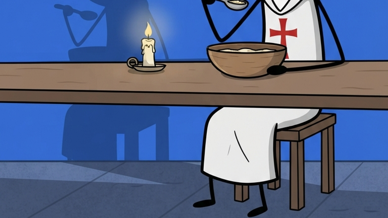 The vow of poverty was a tangible commitment to the Templar mission.