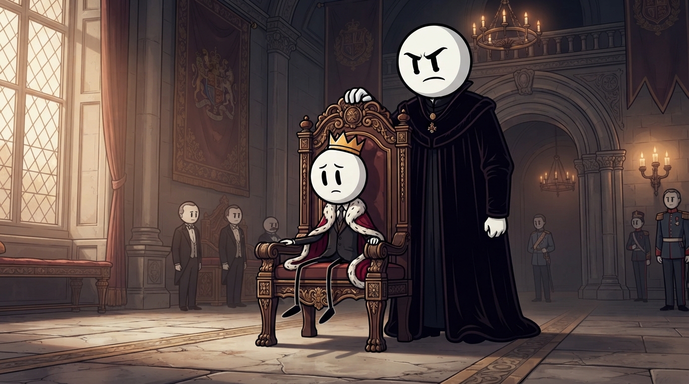 King at three