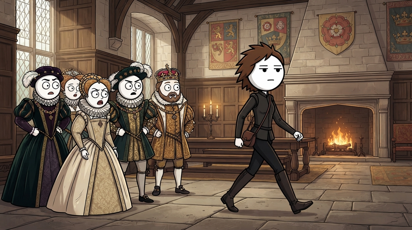 Dressed as she liked