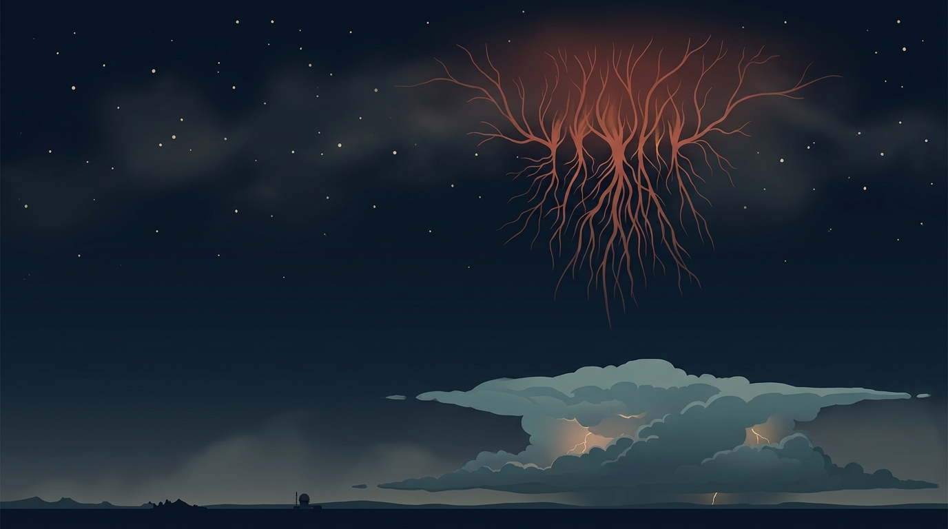 Lightning that fires upward