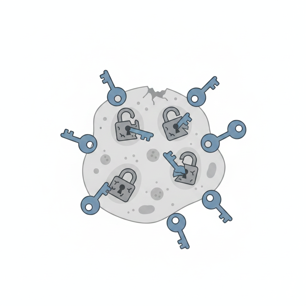 Jammed Receptors