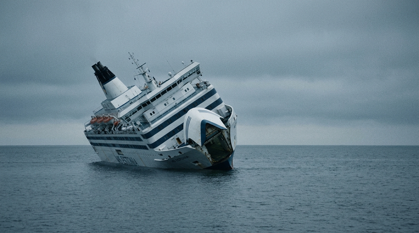 The ferry that capsized in calm water