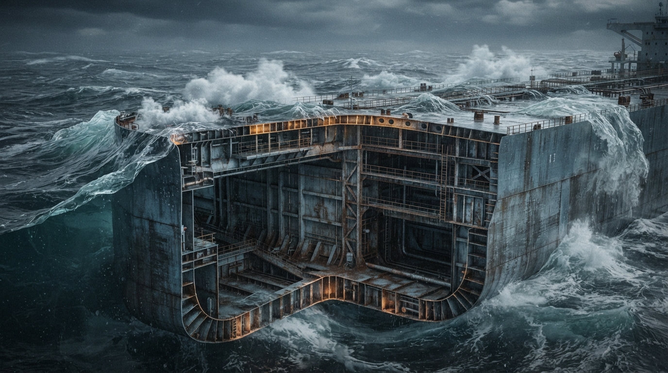 How does a supertanker snap?