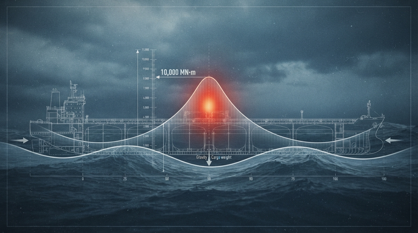 Midship stress peaks