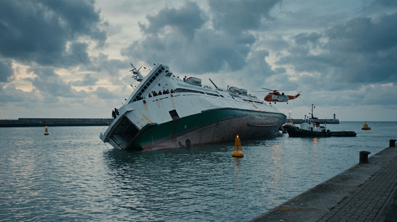 The capsize was not the result of a single breached opening...
