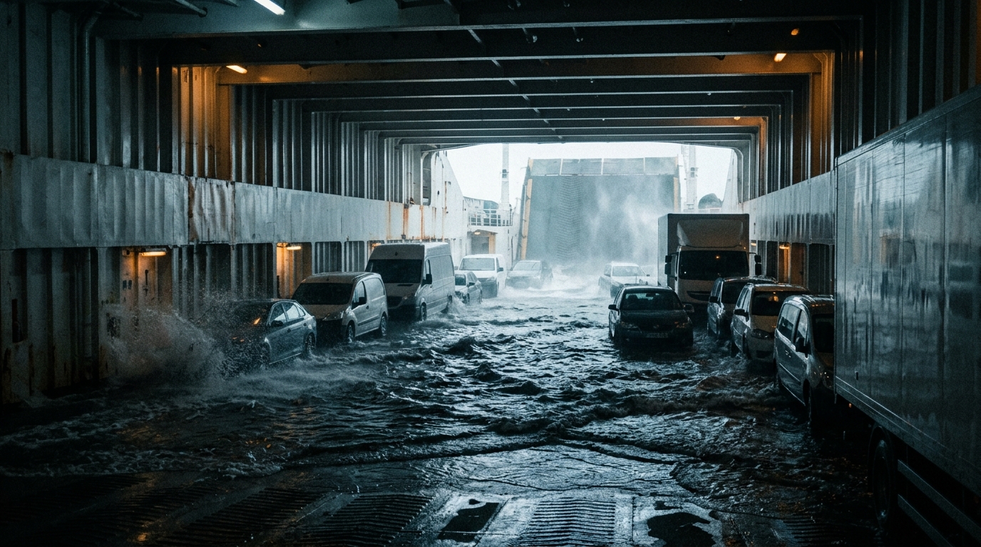 The sea pours in