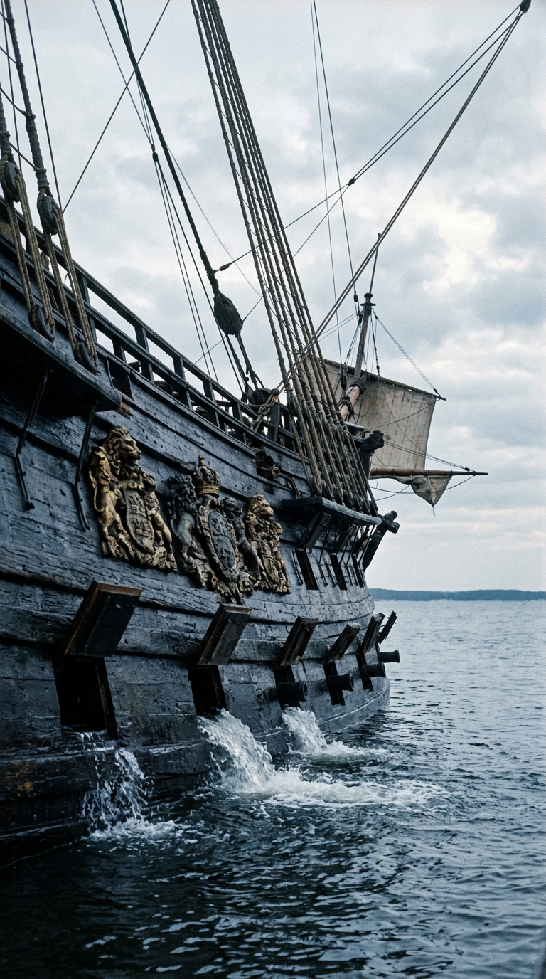 Open gunports