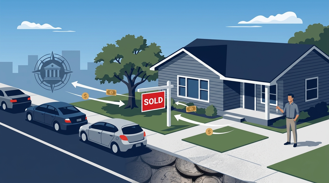 The First Lower Sale